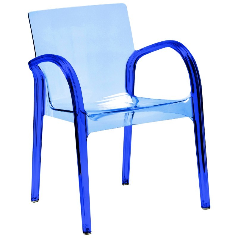 Plastic Patio Table on Dejavu Clear Plastic Patio Arm Chair Blue Is Currently Not Available